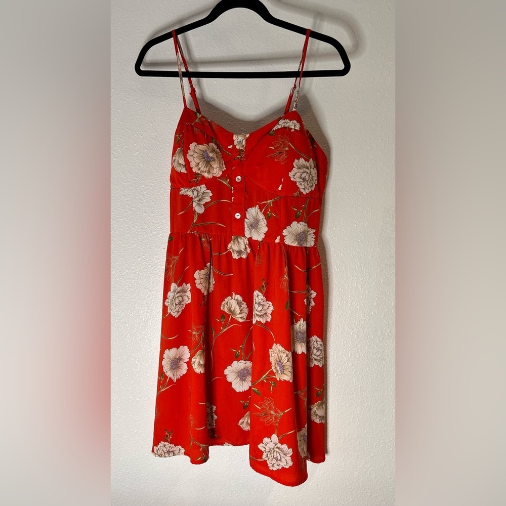 Bailey Blue Orange Floral Dress Size XL